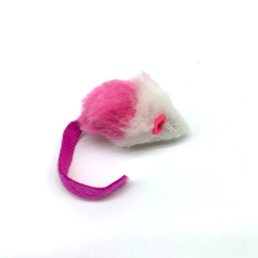 Wholesale Cat Toy Creative Fun Plush Mouse Pet Cat Interactive Boredom Educational Color Small Rat