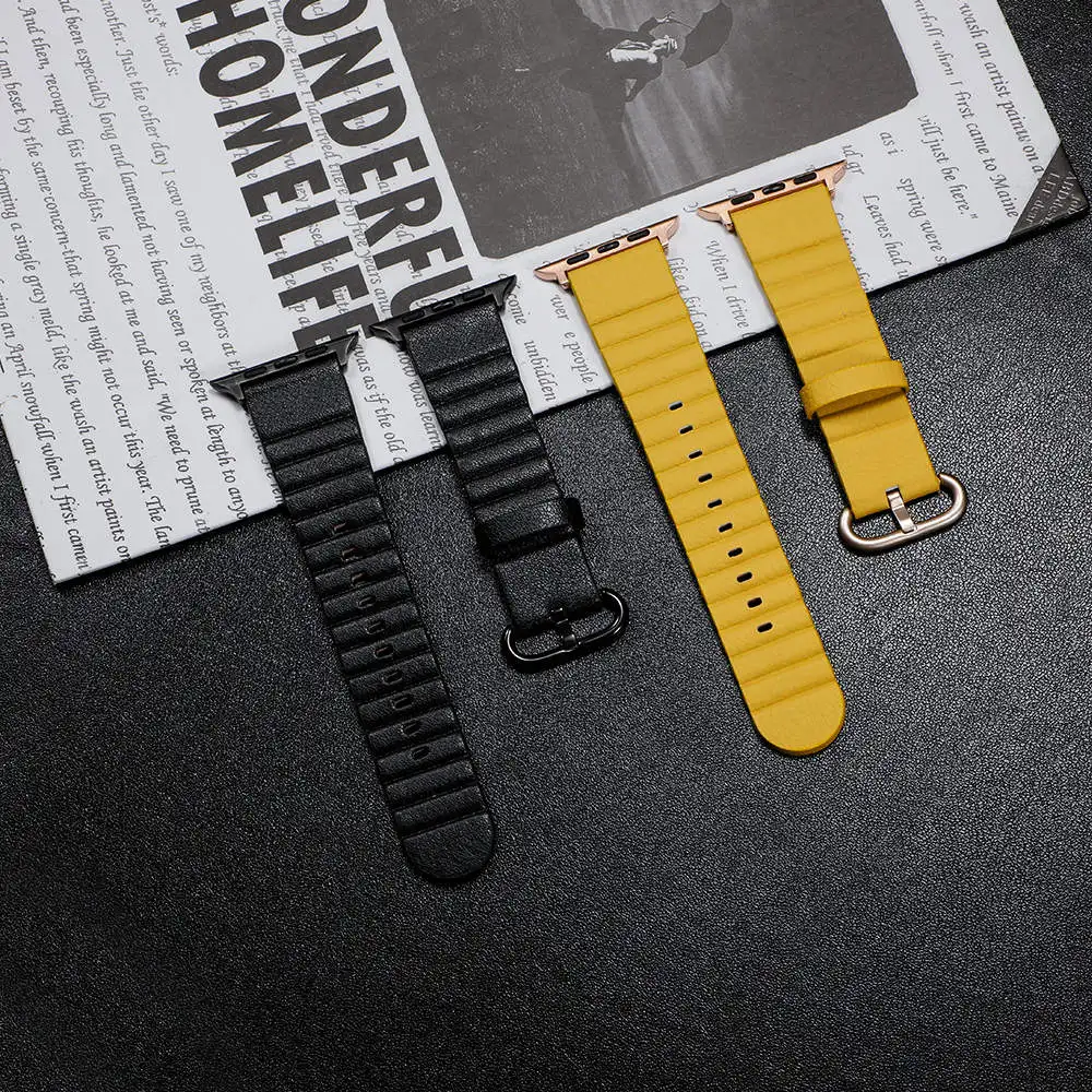 Кожаный ремешок петля для Apple watch band 44 мм 40 iwatch 38 42 браслет из натуральной кожи apple 5
