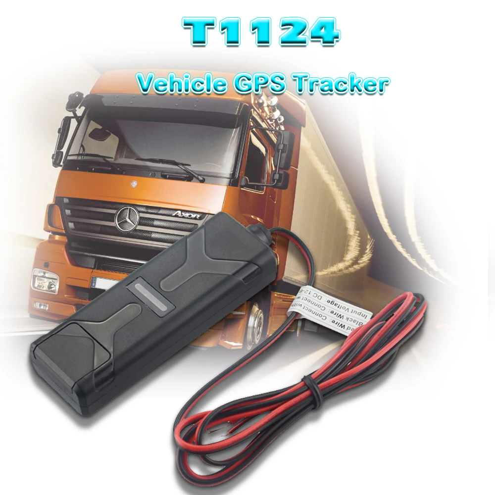 

GPS Car Tracker T1124 IPX7 Water-proof GPS Locator Instant call alert for anti-theft motion sensor to save power Wire cut alert