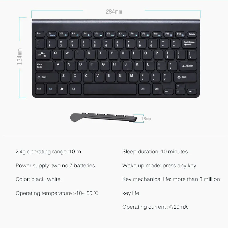 Компьютерная клавиатура для Macbook Plug And Play, тонкая беспроводная Usb клавиатура, ультра-тонкая мультимедийная геймерская клавиатура для Windows, ПК, ноутбука