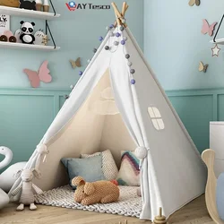 Tente Tipi pour enfants, maison de jeu, intérieur et extérieur, 1m 