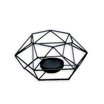 

Metal Candle Holder Geometric Iron Candlestick Holders Holiday Home Shop Bar Party Wedding Decorations Candle Stand Holder Rack