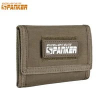 Excelente elite spanker carteira saco de cartão tático à prova dtactical água carteira id titular saco de dinheiro bolsa masculina ao ar livre carteira militar(China)