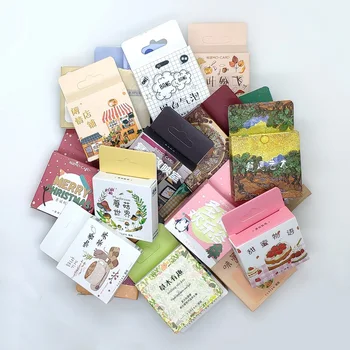 

1 Box Stamp Stickers DIY Cute Christmas Decorative Stickers Diary Journaling Stickers Scrapbooking Vintage Stationery Supplies