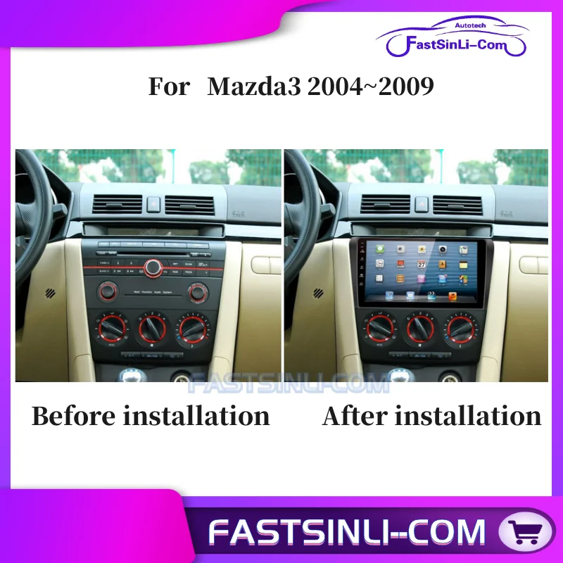 Android для Mazda3 2004 ~ 2009 9 дюймовый автомобильный радиоприемник мультимедийный плеер