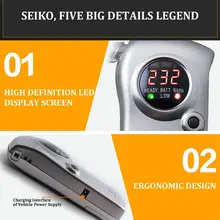 Алкотестер выдув воздуха Ca2000 измерительный прибор для измерения концентрации алкоголя вождения