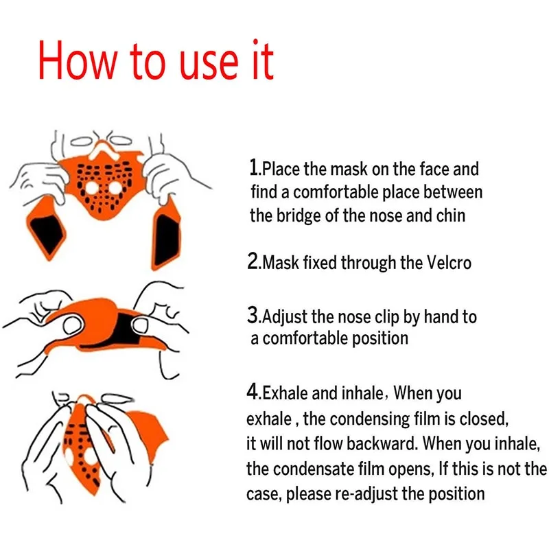 Пыленепроницаемая маска, анти-туман, сетка, рот, муфта, половина лица, маски для спорта на открытом воздухе, бег, Велоспорт, Hi 888