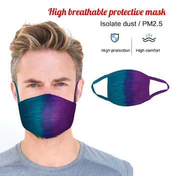 

Hawaiian Face Mask Adult Cotton Washable Fabric Facial Mask Breathable Eye Reusable Protection Adjust Face Spain Mascarilla#YL5