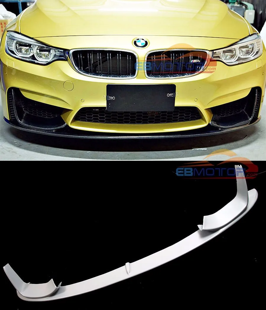 ebmotor-com P Style Fiber Front Lip Spoiler For BMW F80 M3 F82 F83 M4 Bumper 2014UP B171F_6400