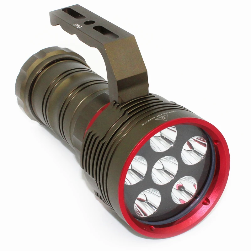 

Max 6000LM Portable Diving Flashlight with Magnetic control Rotary switch Scuba Dive Light Lamp Diving Torch lantern D030