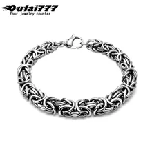 Мужской браслет из нержавеющей стали на руку, цепочка, очаровательные подарки для мужчин, мужские браслеты на цепочке, персонализированные браслеты в стиле хип-хоп рок