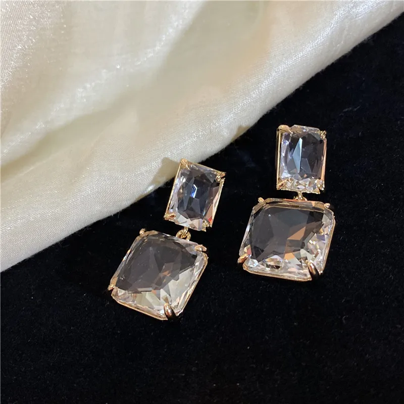 Новые роскошные массивные серьги из сплава с геометрическим искажением Висячие