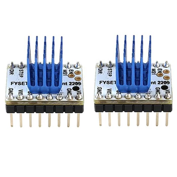 

2Pcs Stepping Motor Driver TMC2209 V3.0 Stepsticks Mute Driver 256 Ministeps Current 2.8A Peak 3D Printer Parts