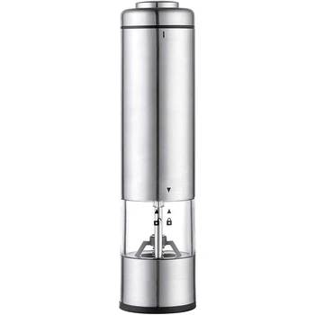 

Electric Salt and Pepper Grinder, Automatic Operation Pepper and Salt Mill with Adjustable Ceramic Rotor Battery Powered