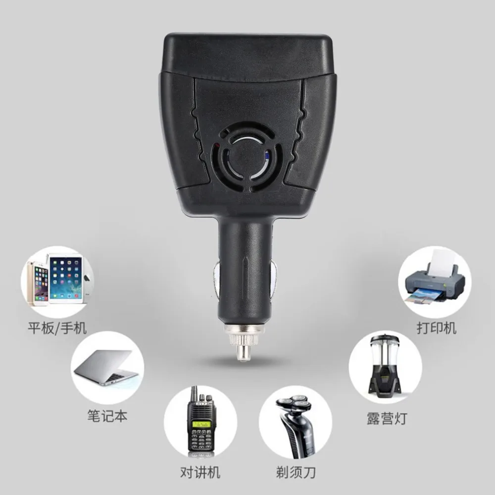 Инвертор 12 В 220 В 150 Вт USB инвертирующий усилитель мощности DC В AC 12 В до 110 В 220 в автомобильный преобразователь напряжения автомобилей инверсор с