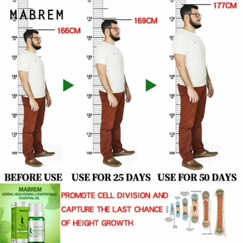 

10ml Herbal Height Increasing Conditioning Essential Oil Body Grow Taller Essential Oil Soothing Foot Promot Bone Growth Massage