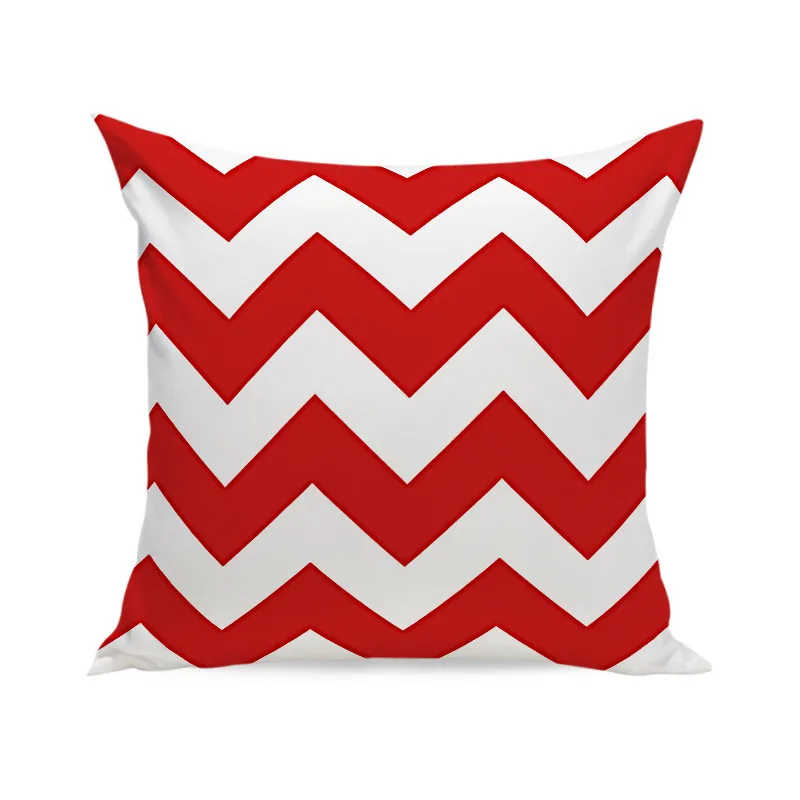 outdoor seat cushions Pillow Red Geometric Cushion Polyester Decorative Throw Pillow Fashion Plaid Striped Sofa Pillow Home Decor personalised cushions