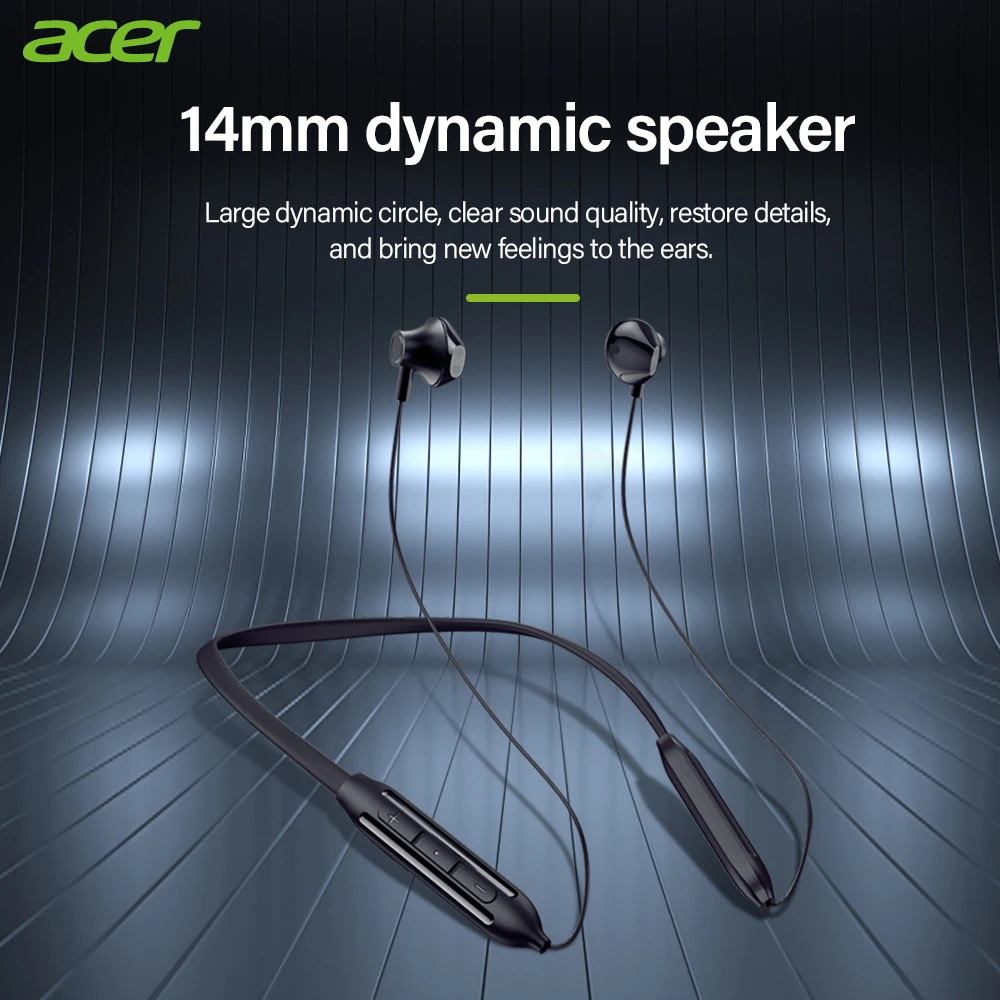 Acer AHR140 Auriculares Inalámbrico Bluetooth deportivo magnético Acer AHR140 Auriculares Inalámbrico Bluetooth deportivo magnético