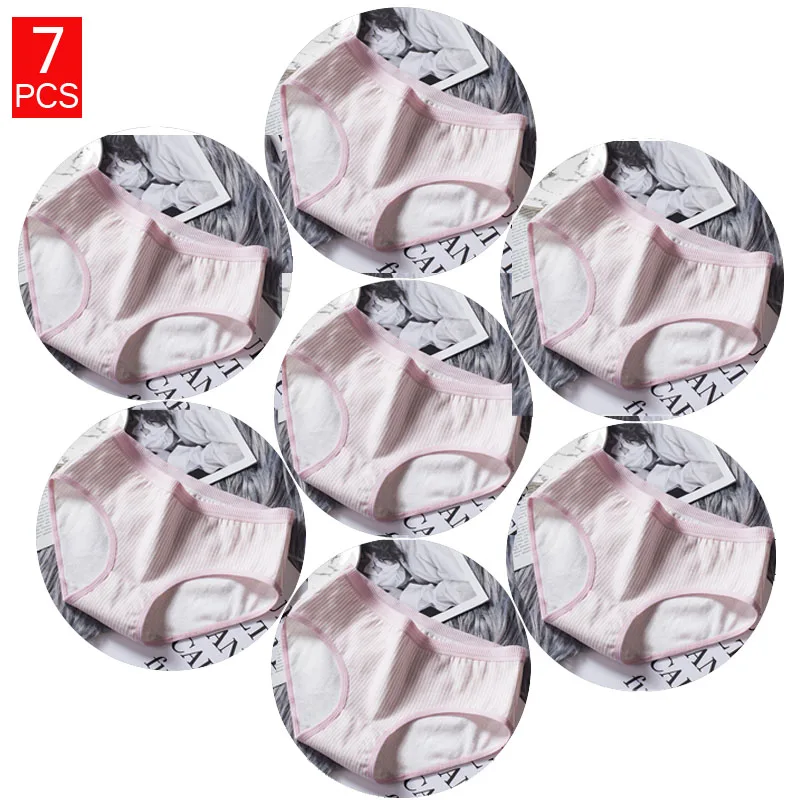 A1-LPK-7PCS 7 шт./компл. низкая кружева женские трусики из хлопка Нижнее белье для женщин; Большие размеры брюки Трусики для девочек трусики трусы с низкой посадкой бесшовные трусики для женщин - Цвет: A1-LPK-7PCS