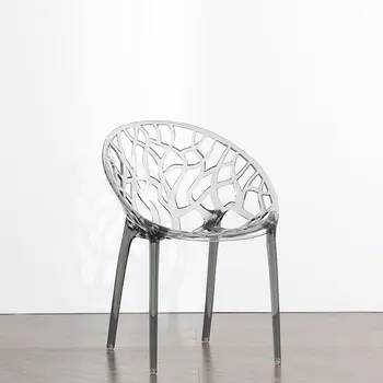 

Transparent Dining Chairs Modern Minimalist Ghost Chairs Creative Fashion Crystal Plastic Chairs Living Room Chair Livingroom