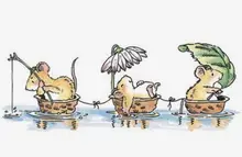 10x6 souris pêche Transparent clair Silicone timbre/joint pour ely scrapbooking/album photo décoratif carte faisant(China)