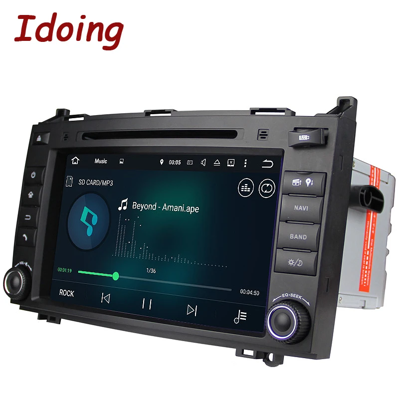 Idoing 2Din Android 7. 1 DVD Автомобильный мультимедийный видео плеер для MercedesBenz AB Class W169 руль