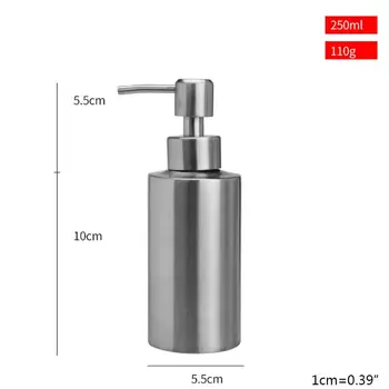 

Manual Stainless Steel Soap Dispenser Hand Metal Pump Lotion Bottle Disinfectant 23GA
