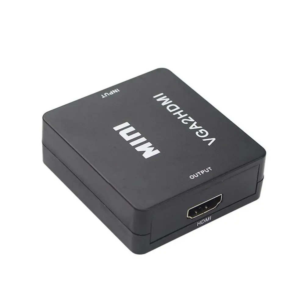 VGA2HDMI женский мини VGA в HDMI Full HD 1080P видео адаптер конвертер коробка с аудио мощность для ПК проектор ноутбук ТВ