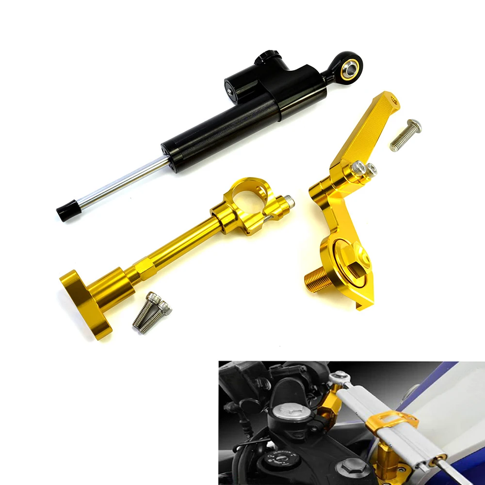 

YZF R3 YZFR3 ABS CNC Motorcycle Steering Stabilize Damper Bracket Mount FOR Yamaha YZF R3 2015-2018 YZFR3 ABS 2017 2018