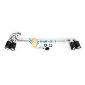 

Good Quality Bilateral Double Out Stainless Steel with Carbon Fiber M logo Mouth Exhaust Pipe Muffler Tips fit BMW X3 X4