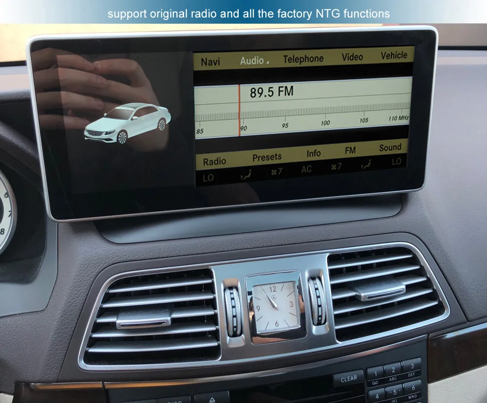 Flash Deal 4G Ram Android 10.25" Display with GPS Navigation Bluetooth Radio Function for Mercedes Benz E Coupe C207 Head Unit Screen 5