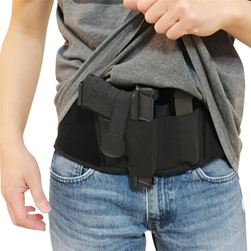 HMUNII Tactical Belly Band Concealed Carry Gun Holster Right