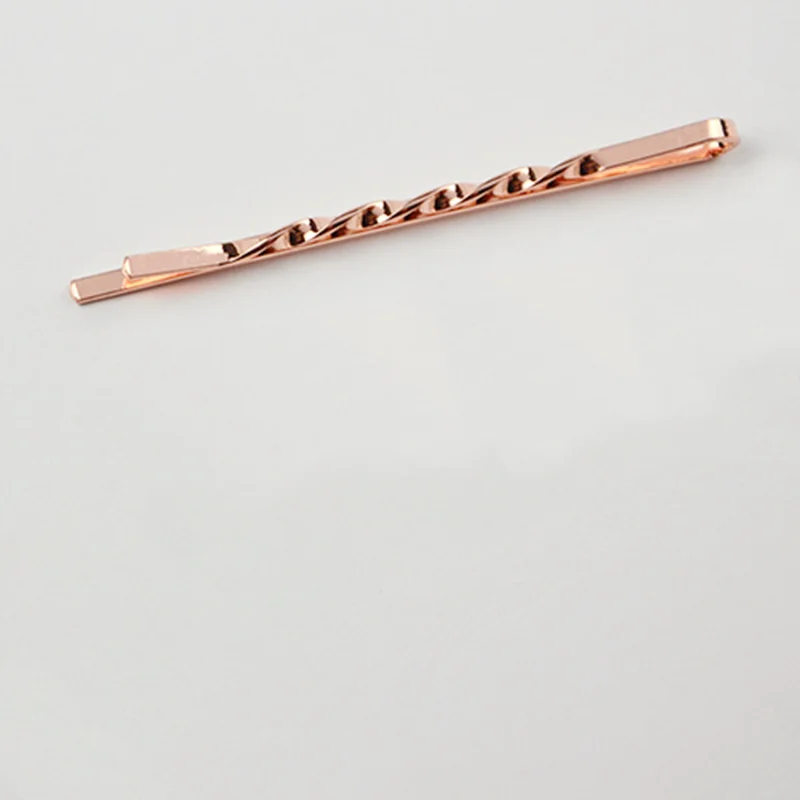 Rose Gold 12 шт., 5,5 см, заколка для волос, шпилька, золотая, серебряная, заколка для волос, для женщин, девушек, стильные аксессуары, металлические заколки - Цвет: Rose Gold