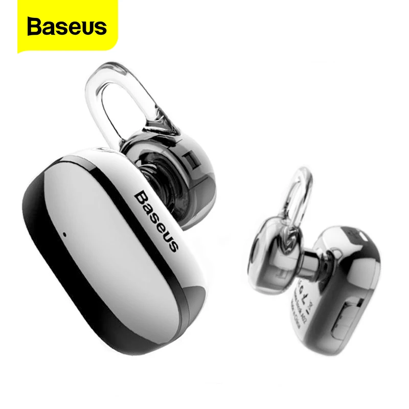 Мини наушники Baseus Bluetooth беспроводная гарнитура громкой связи с микрофоном 4 1
