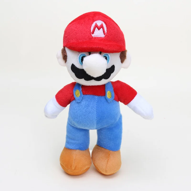 redmario 25cm 15 см Luma Yoshi приведение бу длинный язык белый гриб Luma мягкие детские подарки Luigi Плюшевые куклы игрушки - Цвет: redmario 25cm