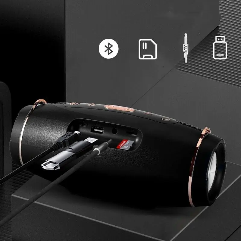 US $31.48 - 32.98 Powerful Subwoofer Portable Radio FM Wireless Caixa De Som Bluetooth Speaker Music Sound Box Blutooth For Large High Power Bass