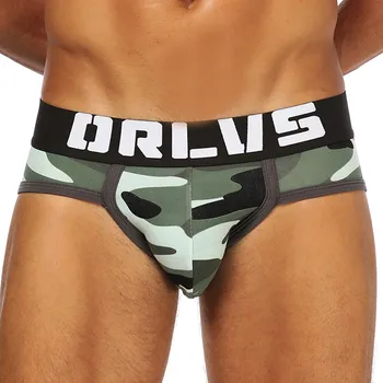 

Men Sexy Underwear Casual Letter Printed Briefs canzoncillos hombre Shorts Bulge Pouch Underpants Brief Mens Underwear Briefs