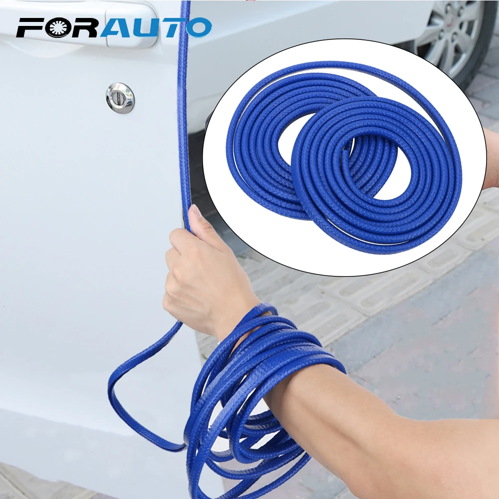 

FORAUTO 5M Car Door Anti Collision Strip Disc Bumper Edge Guard Scratch Protector Sealing Trim Moulding with Steel Car Styling