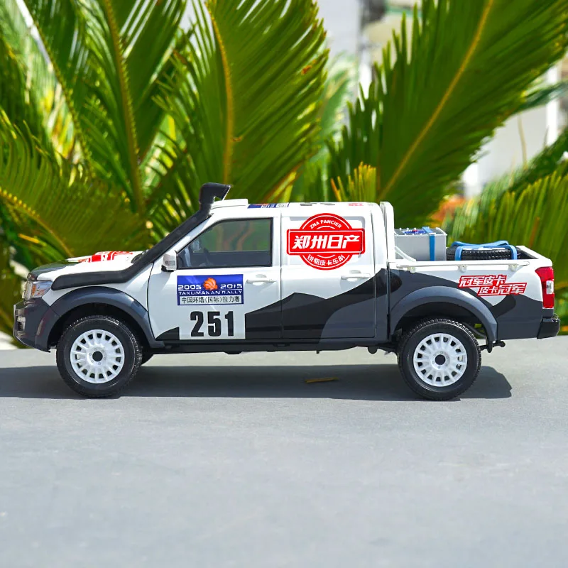 1:18 Масштаб Dongfeng Ruiqi пикап китай кольцо башня ралли Чемпионат сплава Модель автомобиля литой металлический автомобиль игрушка ребенок сувенир подарок