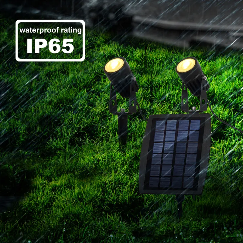 Новые Солнечные прожекторы IP65 водонепроницаемая Регулируемая садовая лампа Ландшафтная лампа для дерева внутренний двор садовая дорога