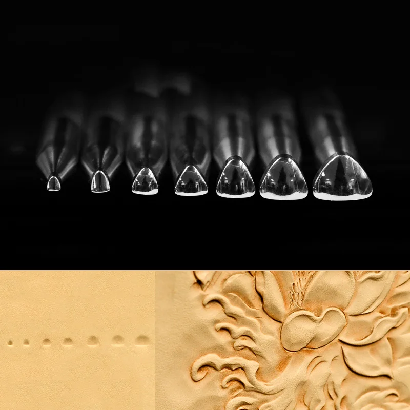 

leather carving tool punch stamp realistic Class Handmade DIY Vegetable Tanned Leather Cowhide Stainless Steel Printed