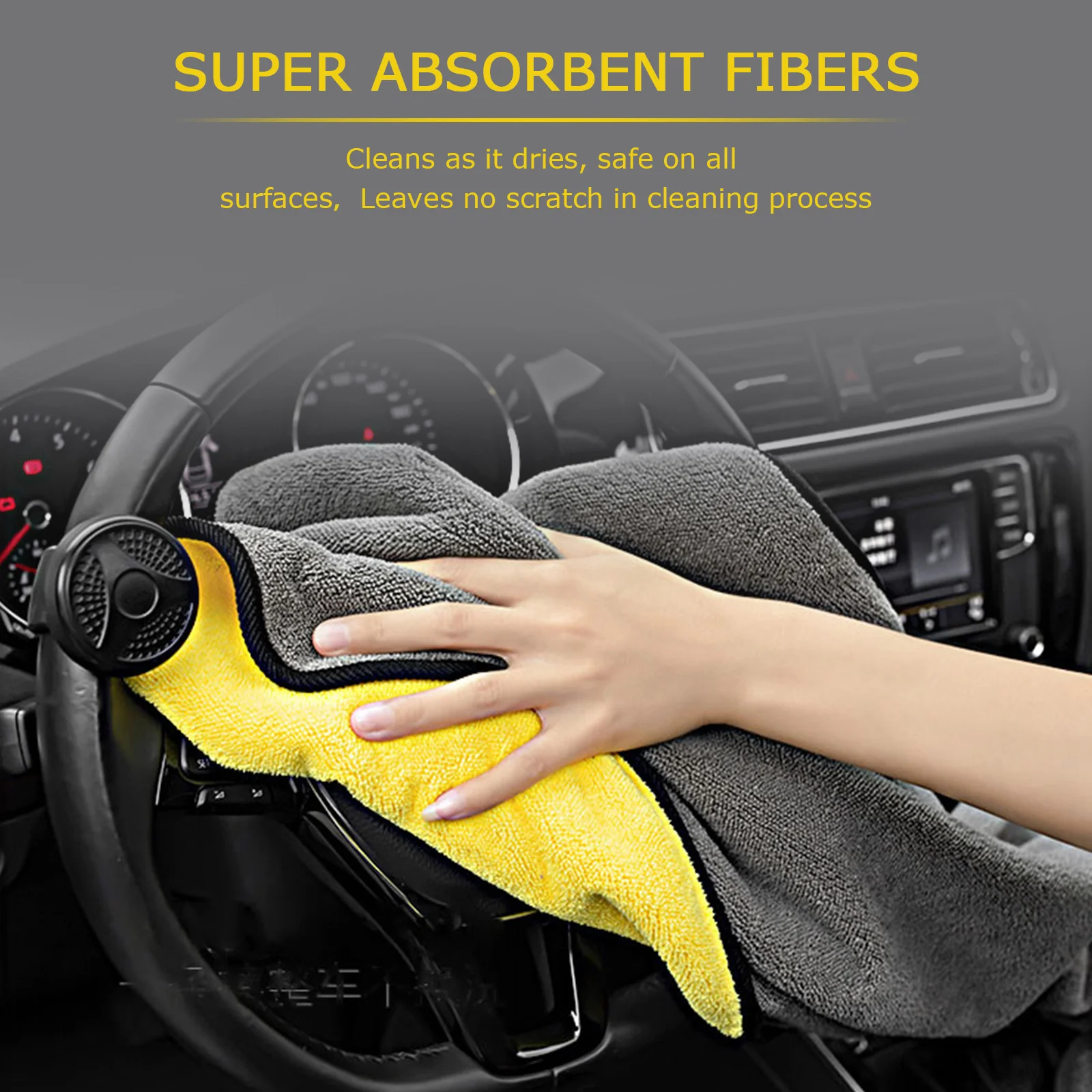 

Чистки автомобиля Полотенца супер впитывание воды Автоматическая Чистка Полотенца волокна полировка, мытье Полотенца, футболка с принтом "автомобиль" сушки аксессуары для чистки автомобиля