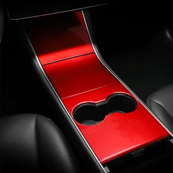 

1set Car Center Console ABS Sticker Cover Central Control Protector Case Inter Decoration For Tesla Model 3 Accessories