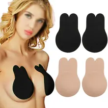 Женские накладки на грудь милый бюстгальтер «кролик» Стикини пуш-ап невидимый бюстгальтер Топ многоразовое использование для груди подъемная лента клейкий бюстгальтер