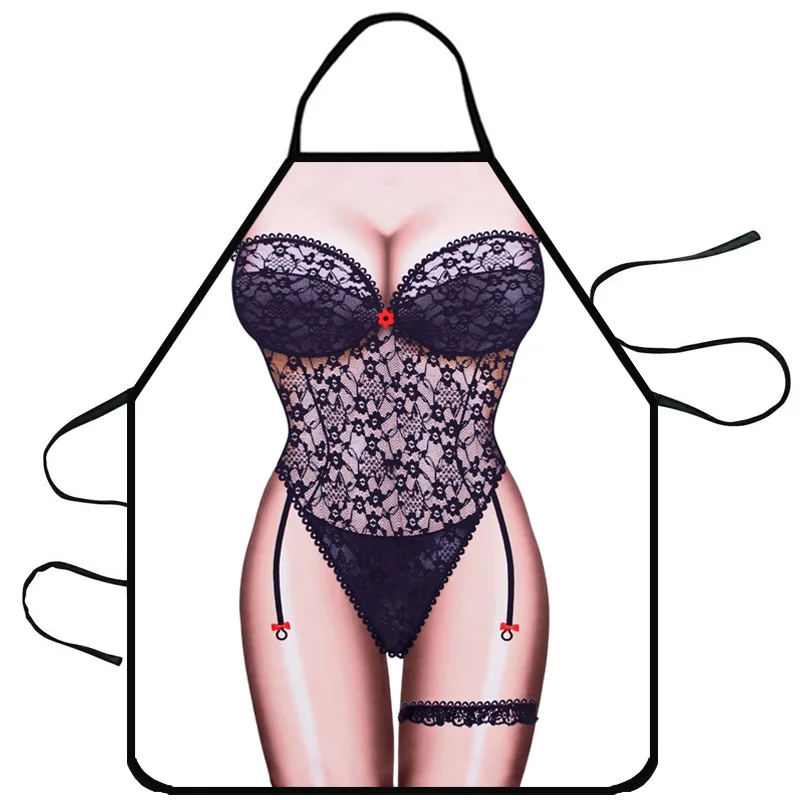 Funny Sexy Cooking Apron Kitchen Dinner Party Baking Aprons Women Aprons Dinner Party Cooking Apron Adult Baking Accessories