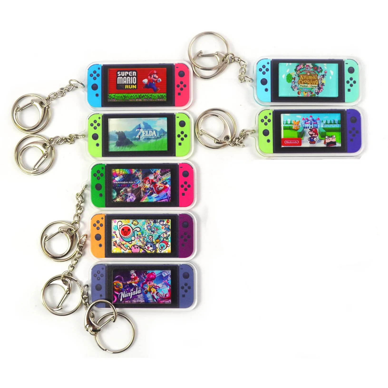 6 -Porte clés avec Animal Crossing, 10styles différents, Mario, pendentif  de voiture, à la mode, mignon en acrylique, 2020 - Cdiscount Bagagerie -  Maroquinerie