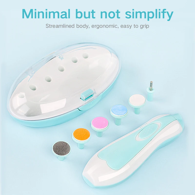 Safe Electric Baby Nail Trimmer Baby Scissors Babies Nail Care Safe Nail Clipper Cutter Scissors Kids Infant Nail Care