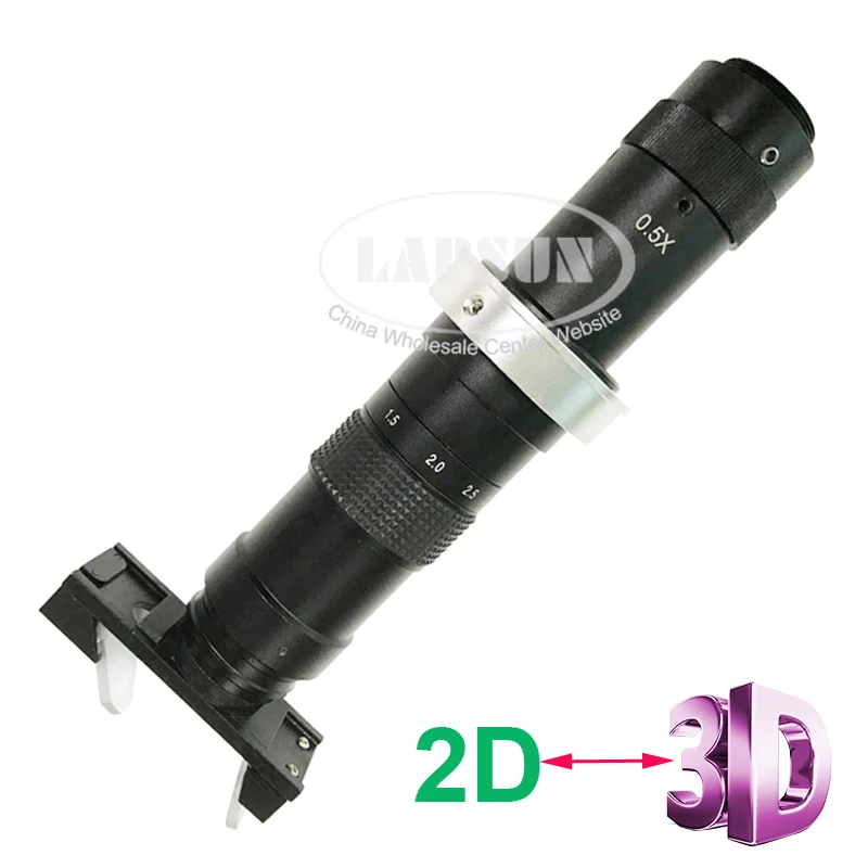 

2D-3D Dual Model Stereoscopic Stereo 10X-180X C-MOUNT Glass Lens for Industrial Microscope Camera diameter 50/40mm