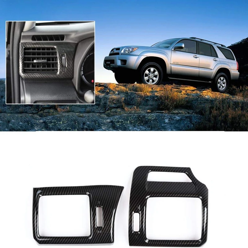Центральная консоль кондиционер на выходе Vent Накладка для Toyota 4runner внедорожник 2010-(углеродного волокна Стиль