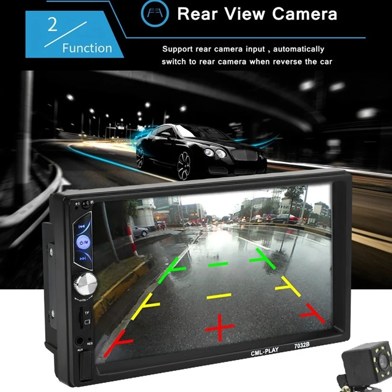 Автомобильный Радио пресс Sn 7 HD дюймовый 2 Din In Dash MP5 плеер o видео усилитель с